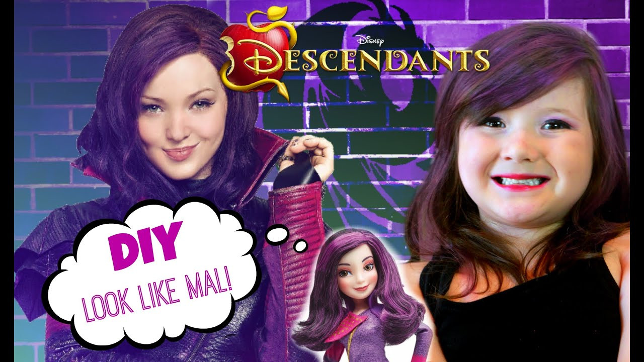 DIY Mal Descendants Costume
 Disney Descendants Mal Inspired Makeup Tutorial Daughter