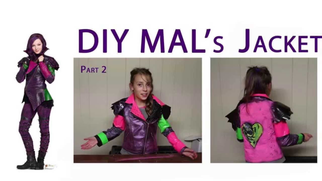DIY Mal Descendants Costume
 Mal Descendants Disney DIY Mal s Jacket Part 2
