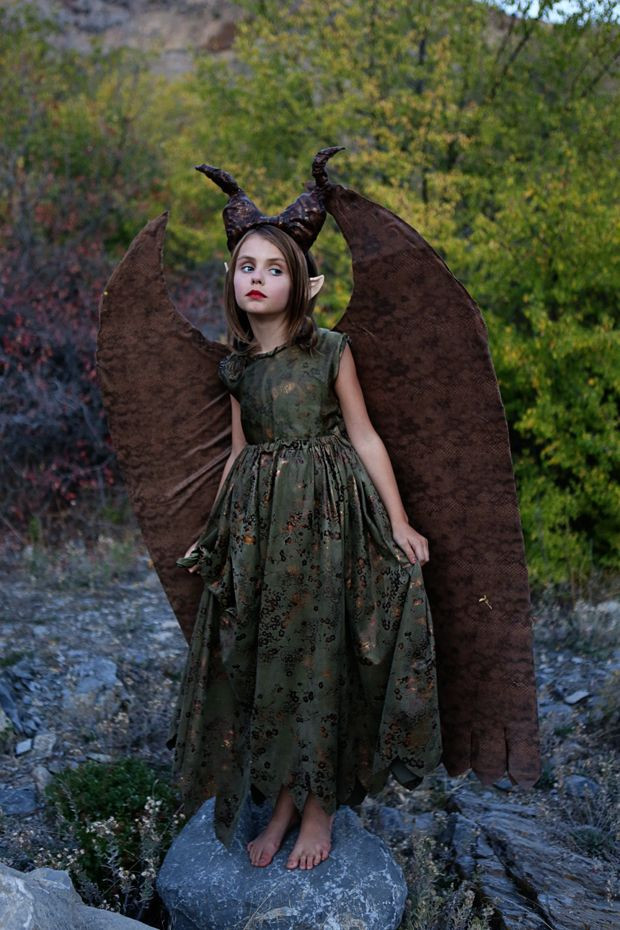 DIY Maleficent Costume
 Young Maleficent DIY Costume Dear Lizzy