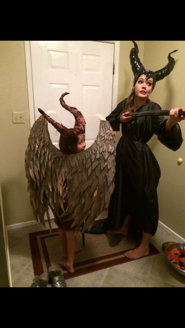 DIY Maleficent Costume
 Maleficent costumes Diy wings Diy horns Diy dresses