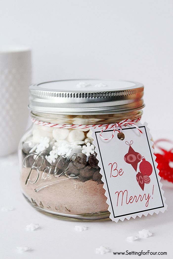 DIY Mason Jar Christmas Gifts
 DIY Mason Jar Gift Snowflake Hot Chocolate