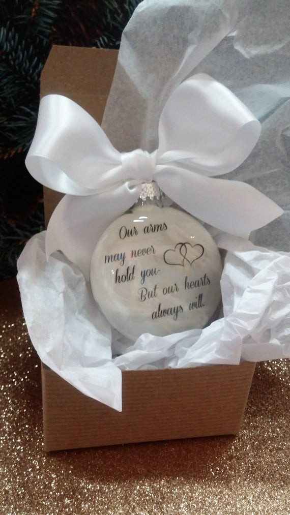 DIY Memorial Christmas Ornaments
 Miscarriage Gift Memorial Ornament Personalized Baby