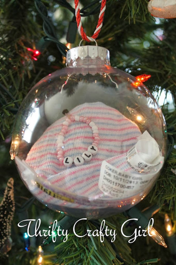 DIY Memorial Christmas Ornaments
 Baby s First Christmas Ornaments You Can Make Yourself