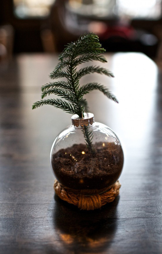 DIY Mini Christmas Tree
 25 Ways to Fill a Christmas Ornament The Idea Room