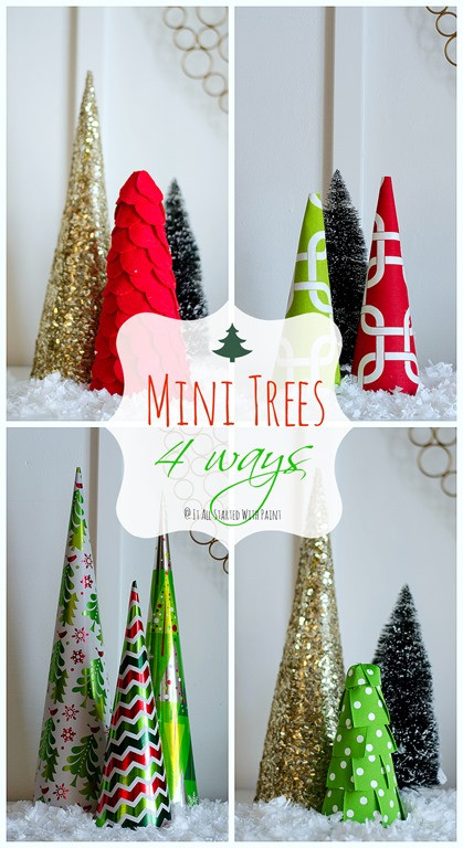 DIY Mini Christmas Trees
 Christmas Craft Idea Mini Trees