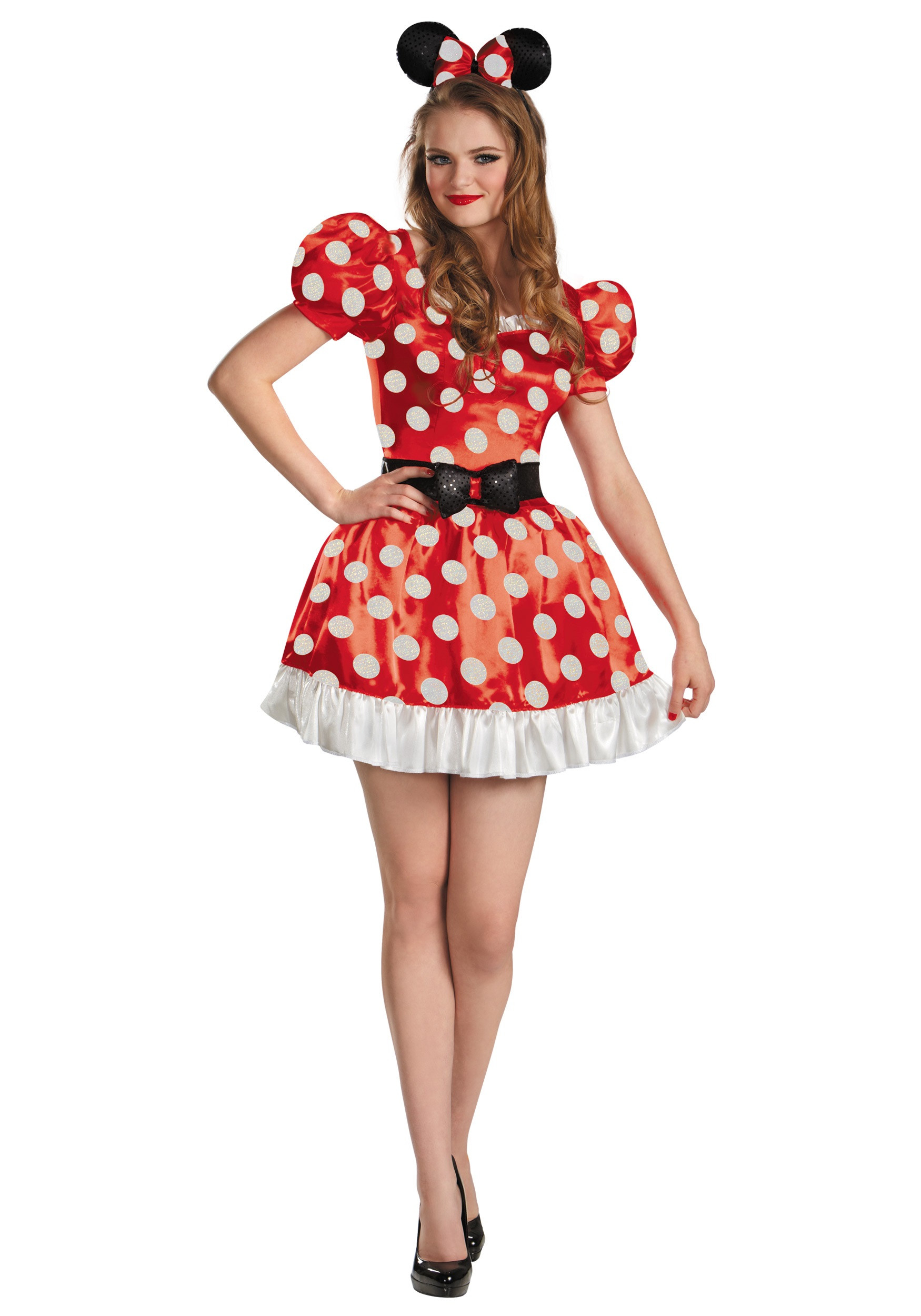 DIY Minnie Mouse Costume For Adults
 Red Minnie Classic Adult Costume