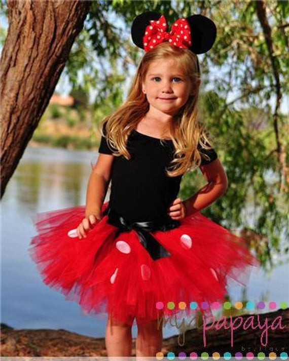 DIY Minnie Mouse Costume For Adults
 Minnie Mouse Tutu Three Piece Set by MyaPapayaBoutique on Etsy