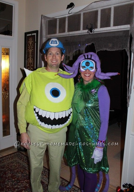 DIY Monsters Inc Costume
 Coolest DIY Mike Wazowski and Celia Mae Costumes
