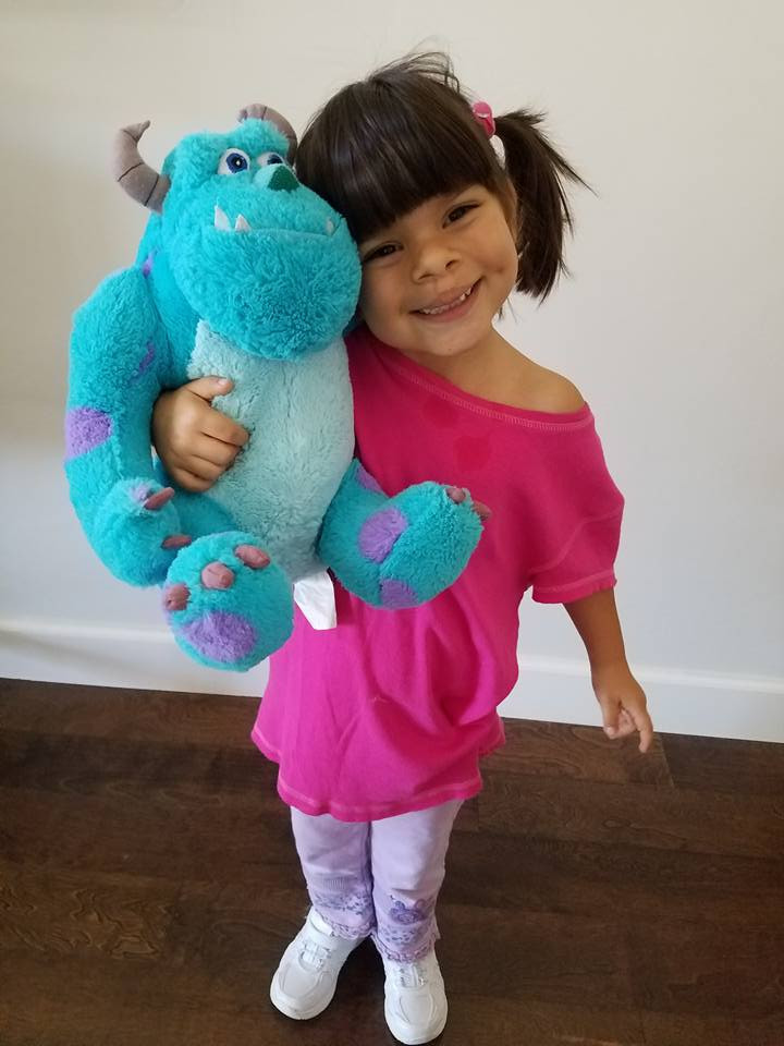 DIY Monsters Inc Costume
 Boo costume Easy DIY No Sew Boo Costume for this Halloween
