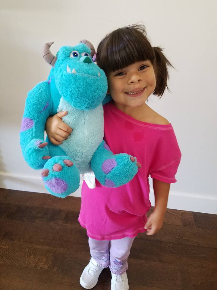 DIY Monsters Inc Costume
 Boo costume Easy DIY No Sew Boo Costume for this Halloween