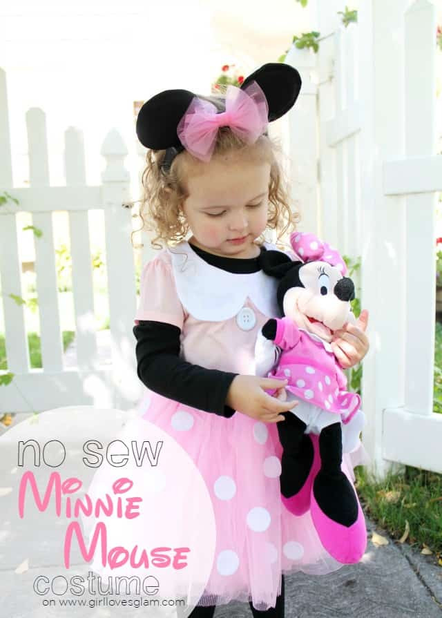 DIY Mouse Costumes
 DIY No Sew Minnie Mouse Costume Girl Loves Glam