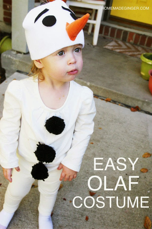 DIY Olaf Costume
 Easy Olaf Costume Homemade Ginger