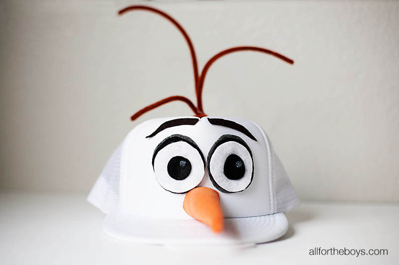 DIY Olaf Costume
 DIY Olaf Hat runDisney Costume — All for the Boys