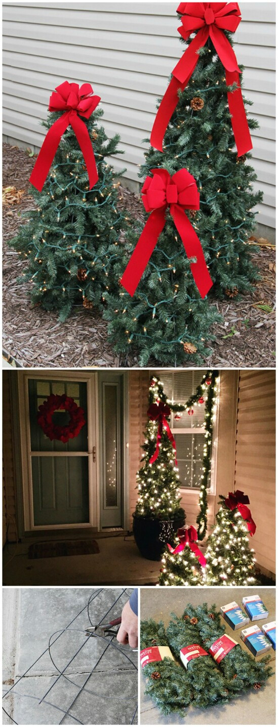 DIY Outdoor Christmas Tree
 20 Impossibly Creative DIY Outdoor Christmas Decorations