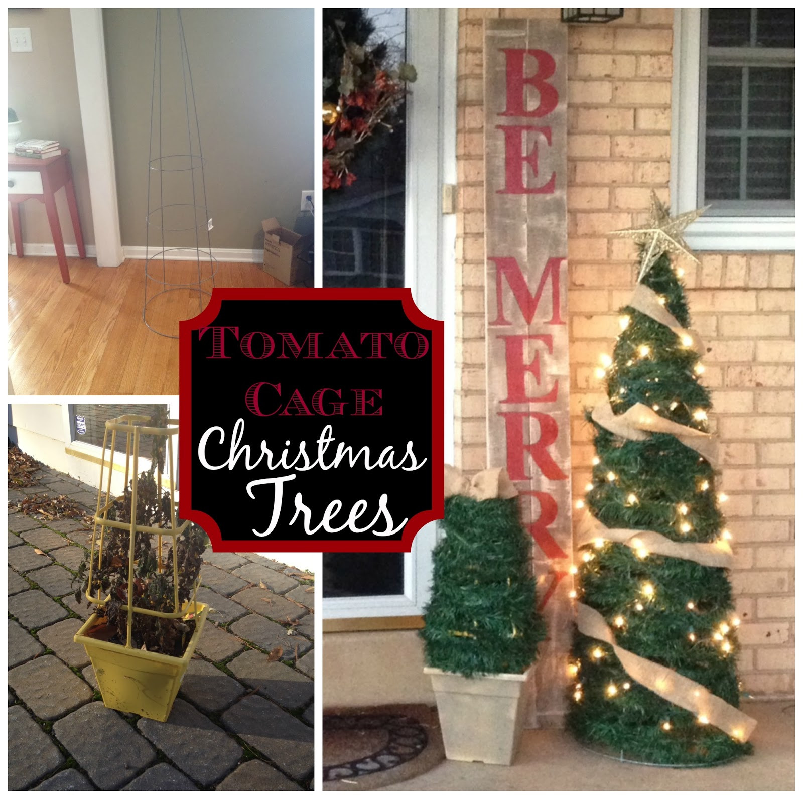 DIY Outdoor Christmas Tree
 Two It Yourself DIY Outdoor Christmas Trees from
