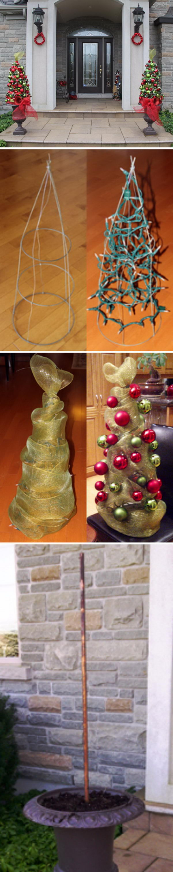 DIY Outdoor Christmas Trees
 40 Festive Outdoor Christmas Decorations