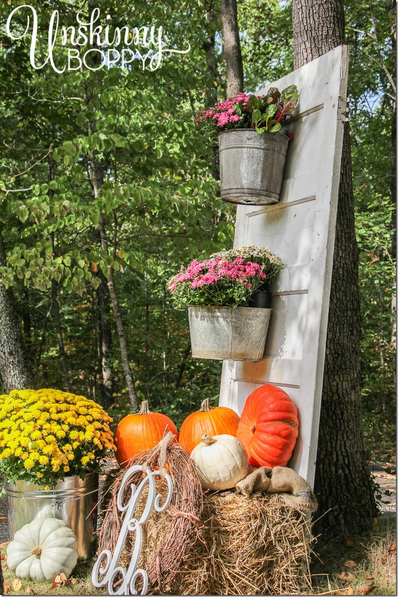 Diy Outdoor Fall Decor
 Fall Porch Decor with Plants and Pumpkins Unskinny Boppy