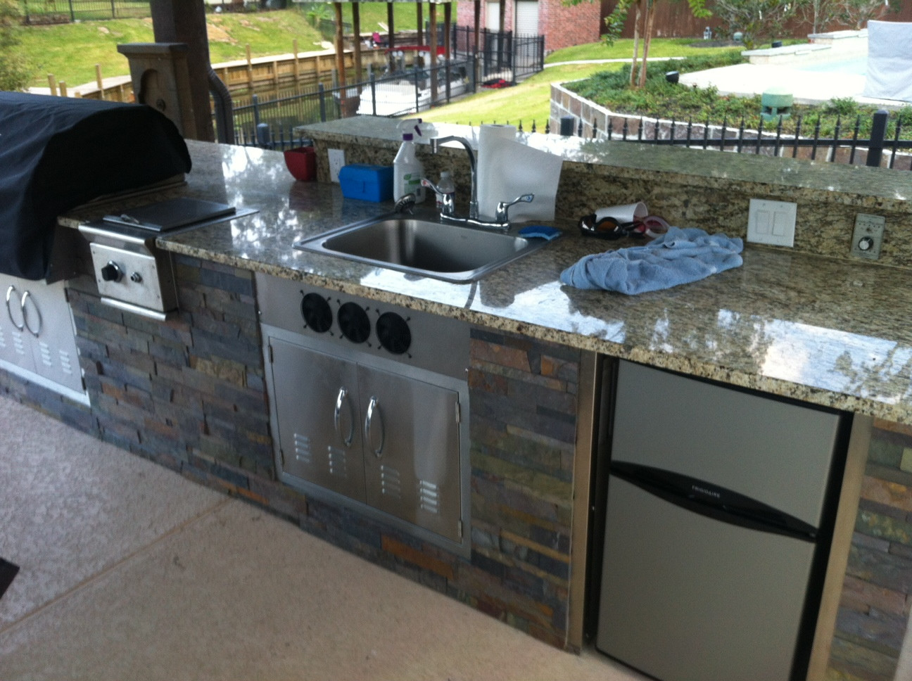 DIY Outdoor Kitchen Kits
 Just about done with my outdoor kitchen DIY granite