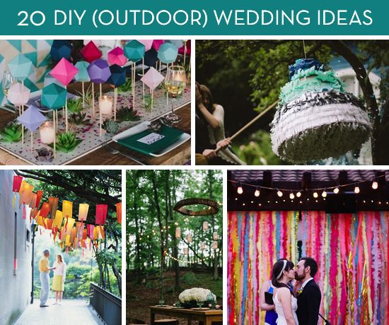 DIY Outdoor Wedding Decorations
 Roundup 20 Amazing DIY Outdoor Wedding Ideas