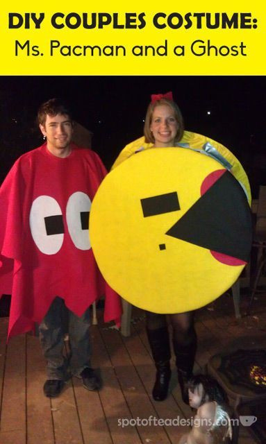 DIY Pacman Costume
 DIY Pac Man Couples Halloween Costume Guest Post