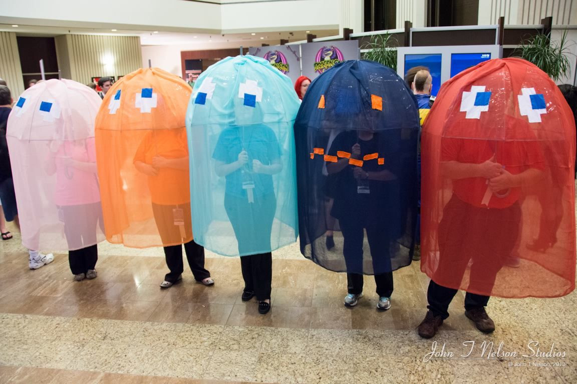 DIY Pacman Costume
 Our best family group costume shown at many cons the