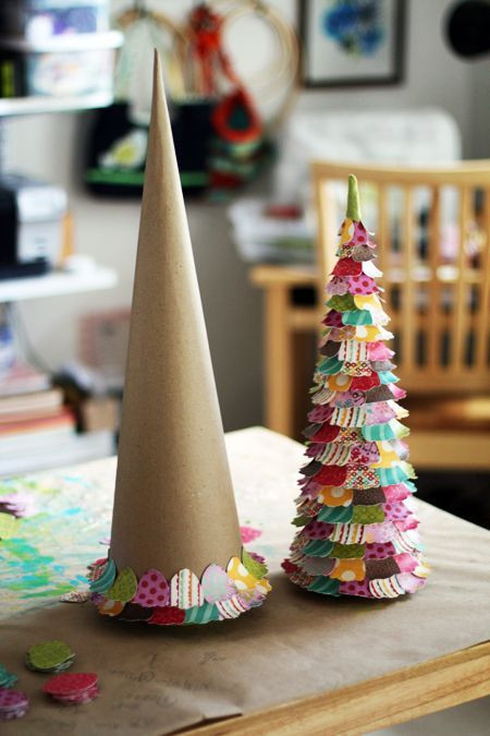 DIY Paper Christmas Tree
 Cute Easy DIY Paper Christmas Trees s and