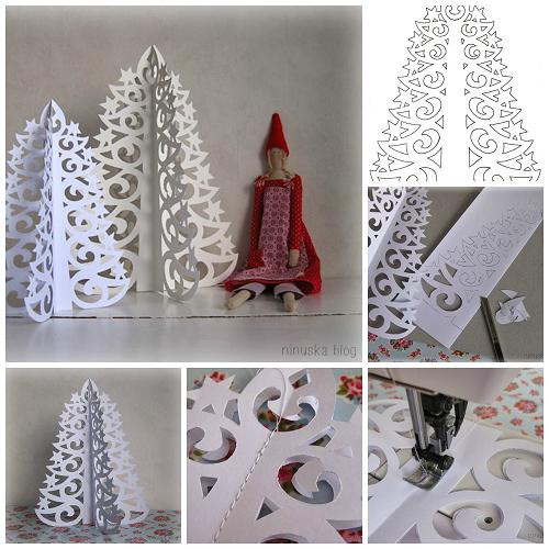 DIY Paper Christmas Tree
 Wonderful DIY Christmas Tree Pop up Greeting Card