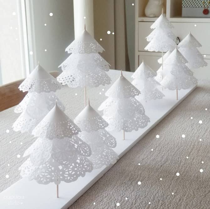 DIY Paper Christmas Trees
 Doily Paper Christmas Tree Video Tutorial