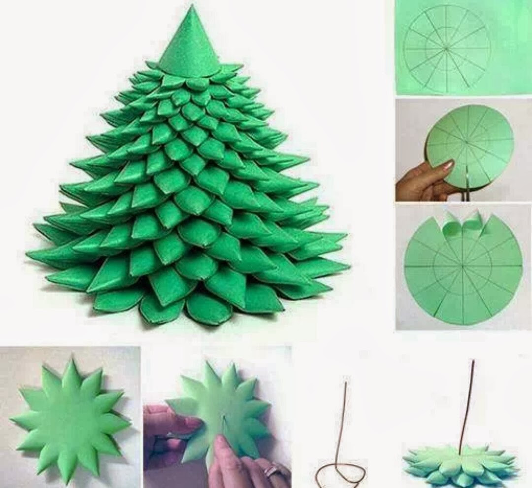 DIY Paper Christmas Trees
 