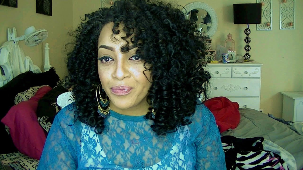 DIY Perm Hair
 DIY BIG CURLY AFRO W Perm Rods Featuring Cheveux De Luxe