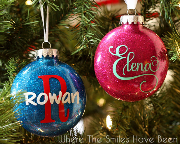 DIY Personalized Christmas Ornaments
 DIY Personalized Glitter Ornaments
