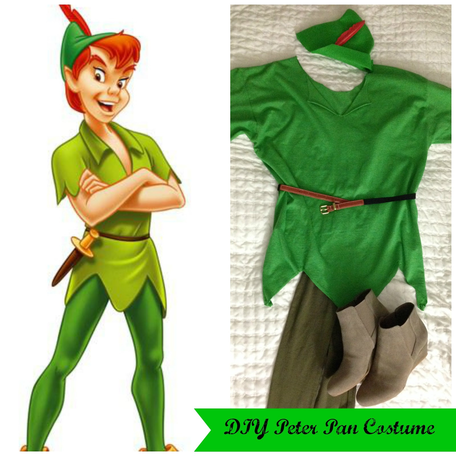 DIY Peter Pan Costume
 Adventures in DIY DIY Peter Pan Group Costumes Peter Pan
