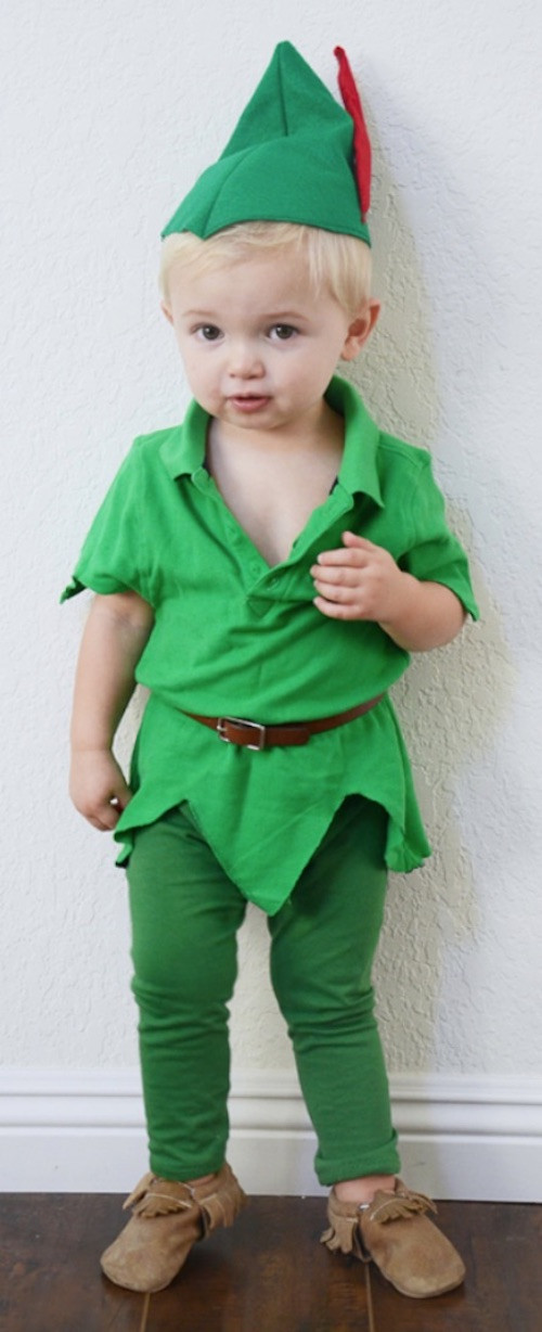 DIY Peter Pan Costume
 30 Quick & Easy DIY Halloween Costumes For Kids Boys