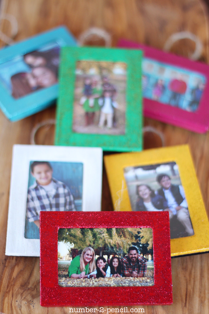 DIY Photo Christmas Ornaments
 Christmas Ornaments from Dollar Store Picture Frames No