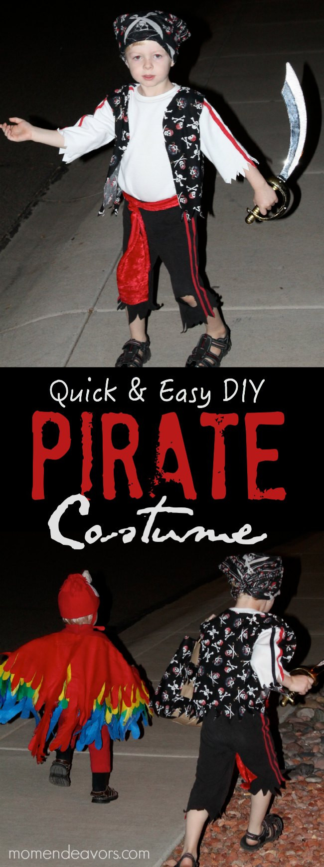 DIY Pirate Costume
 Quick & Easy DIY Pirate Halloween Costume