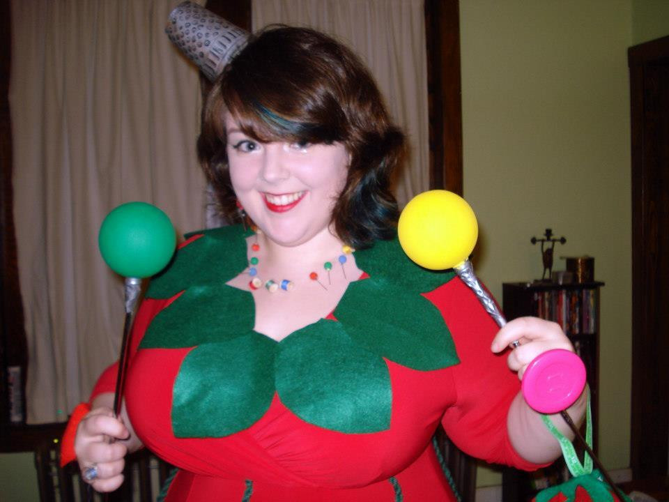 DIY Plus Size Costumes
 My 2012 Costume the infamous Tomato Pin Cushion