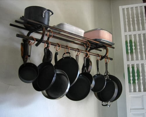 DIY Pot And Pan Rack
 Alejandra Creatini DIY Copper Pot Rack Ideas