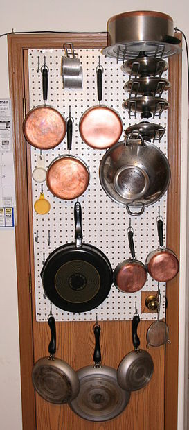 DIY Pot And Pan Rack
 diy kitchen pot rack BigDIYIdeas