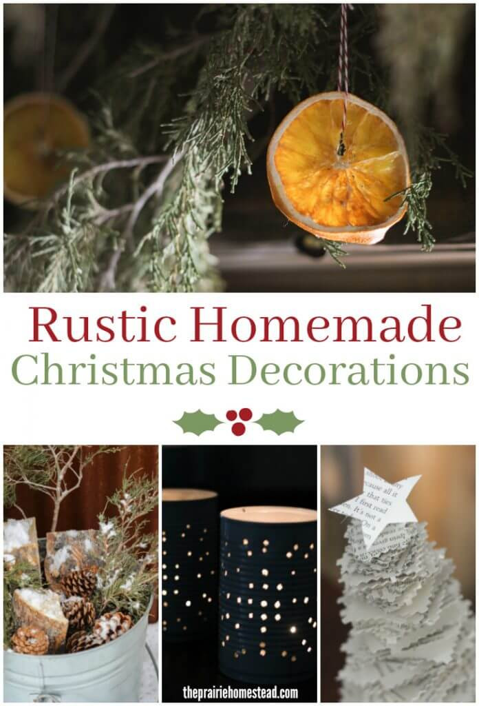 DIY Rustic Christmas Decorations
 Rustic Homemade Christmas Decorations • The Prairie Homestead