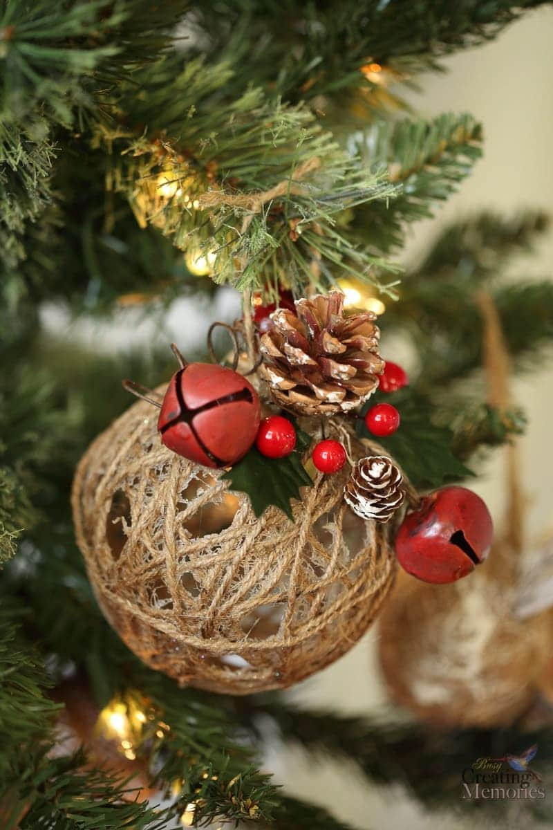 DIY Rustic Christmas Ornaments
 Rustic Christmas Ornaments Tutorial Easy Glittered Twine