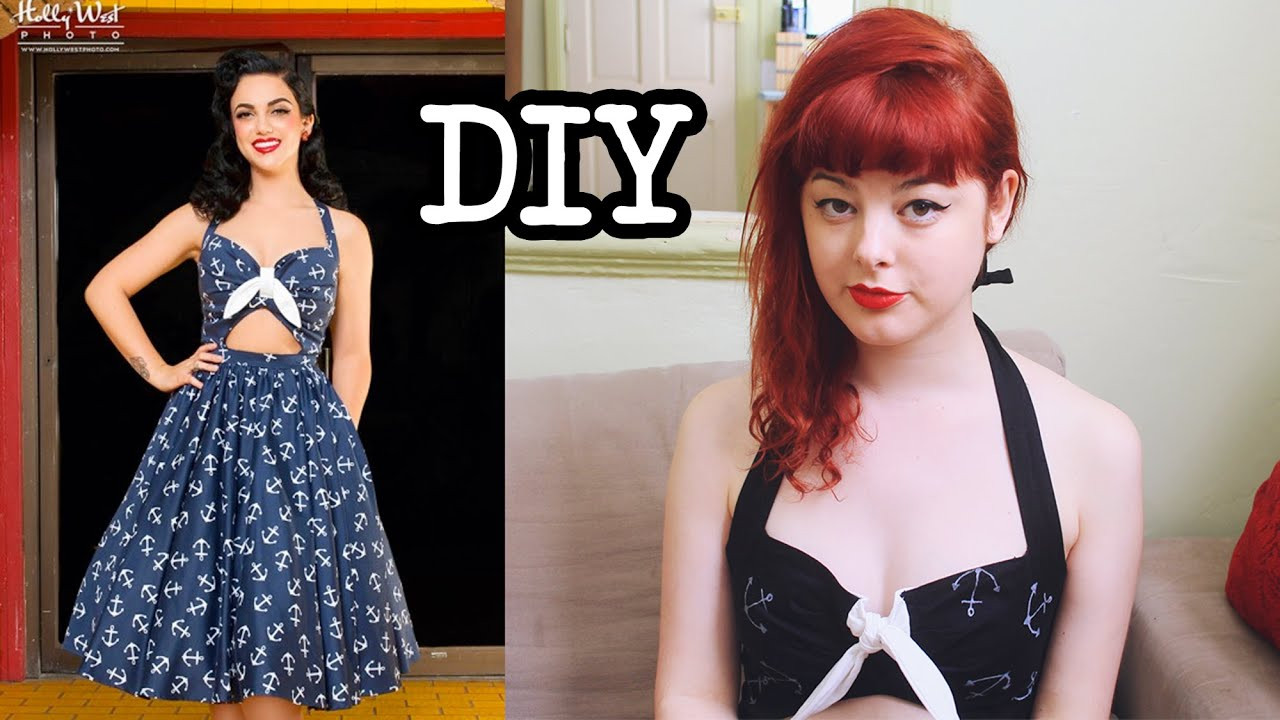 DIY Sailor Costume
 DIY Sailor Pin Up Dress Make Thrift Buy 3