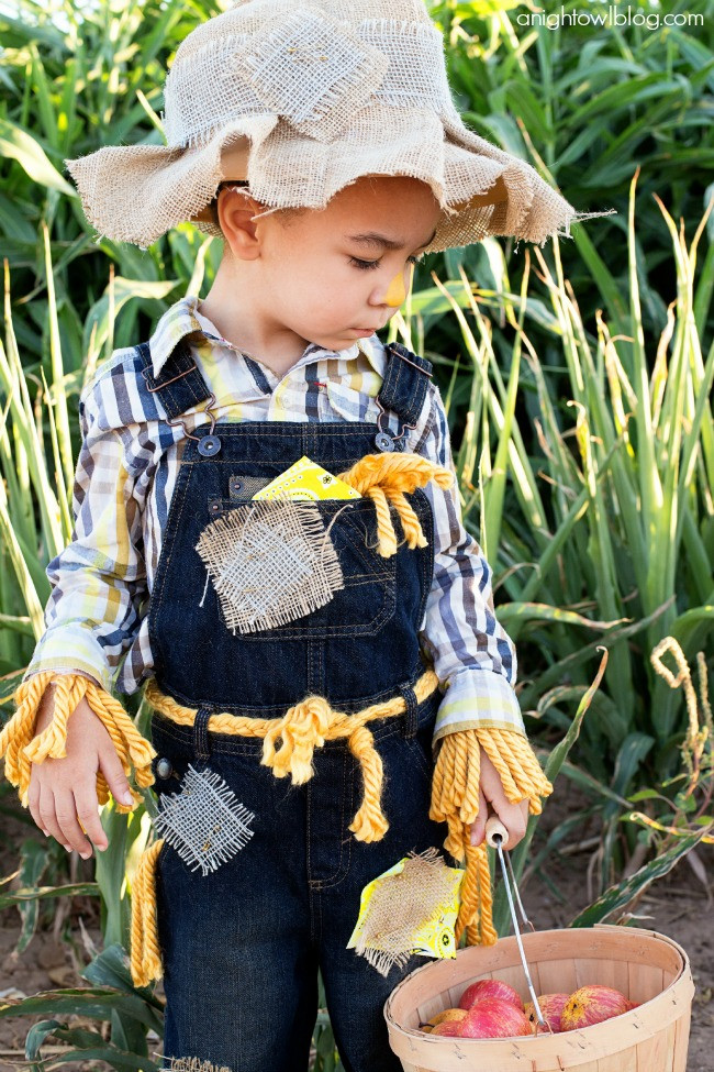 DIY Scarecrow Costume
 Easy No Sew Scarecrow Costume
