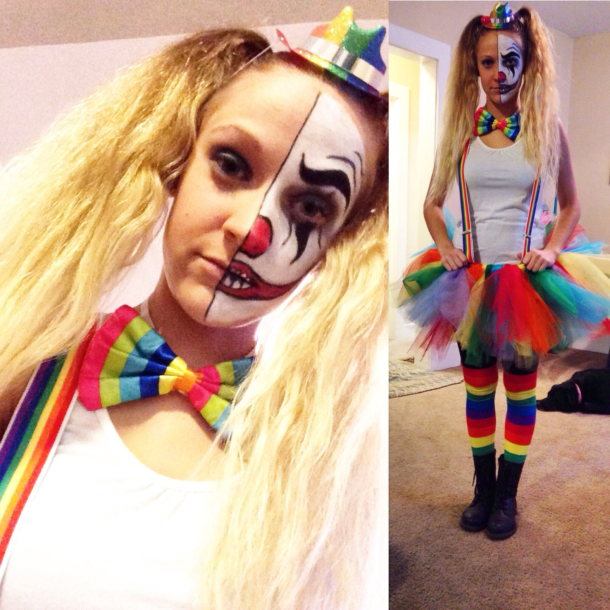 DIY Scary Clown Costume
 My DIY cute but scary clown costume ️ HAPPY HALLOWEEN
