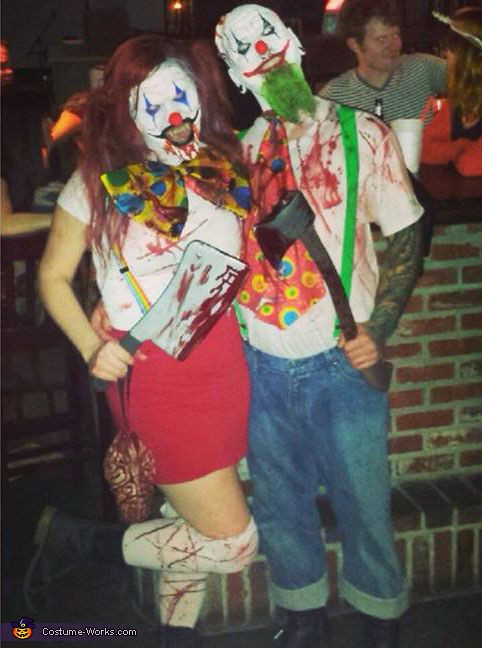 DIY Scary Clown Costume
 Evil Killer Clowns Couple s Costume