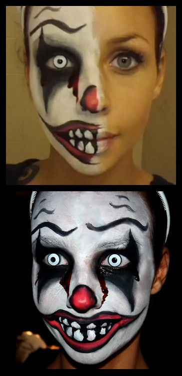 DIY Scary Clown Costume
 Pin by FX Contact Lenses on Clown Makeup & FX Contacts