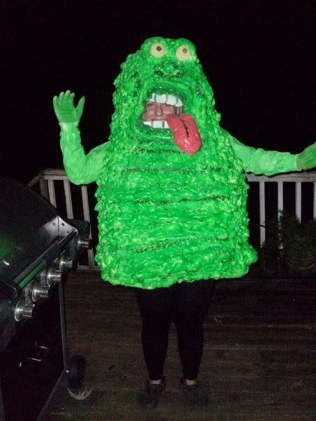 DIY Slimer Costume
 Slimer homemade costume we could do better