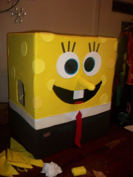 DIY Spongebob Costume
 DIY SpongeBob Squarepants Mascot Halloween Costume 7