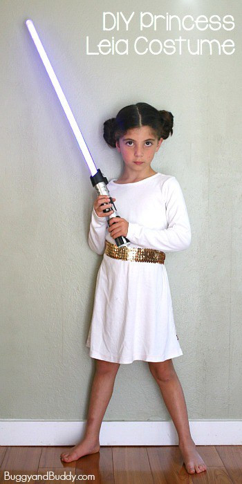 DIY Star Wars Costumes
 Easy Princess Leia Costume Buggy and Buddy