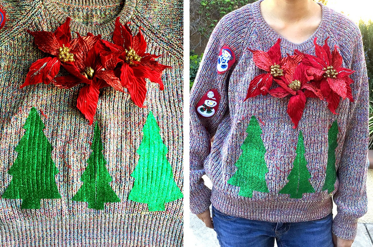 DIY Tacky Christmas Sweater
 The Cheese Thief Ugly Christmas Sweater DIY