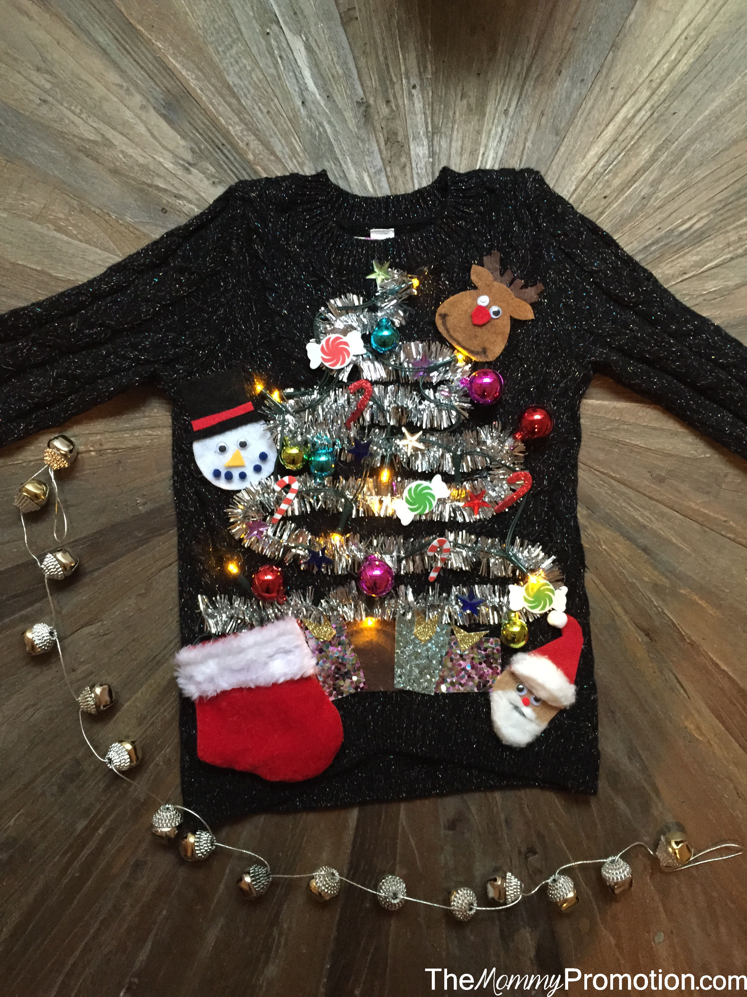 DIY Tacky Christmas Sweater
 DIY Ugly Cute Christmas Sweater – for Kids – The Mommy